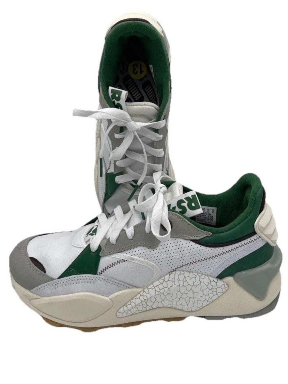 NEW Puma RS-X “Ain’t Broke” Sneakers Green~Gray 392476-01 Men’s US13/UK12/EUR47